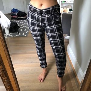 plaid free people pants